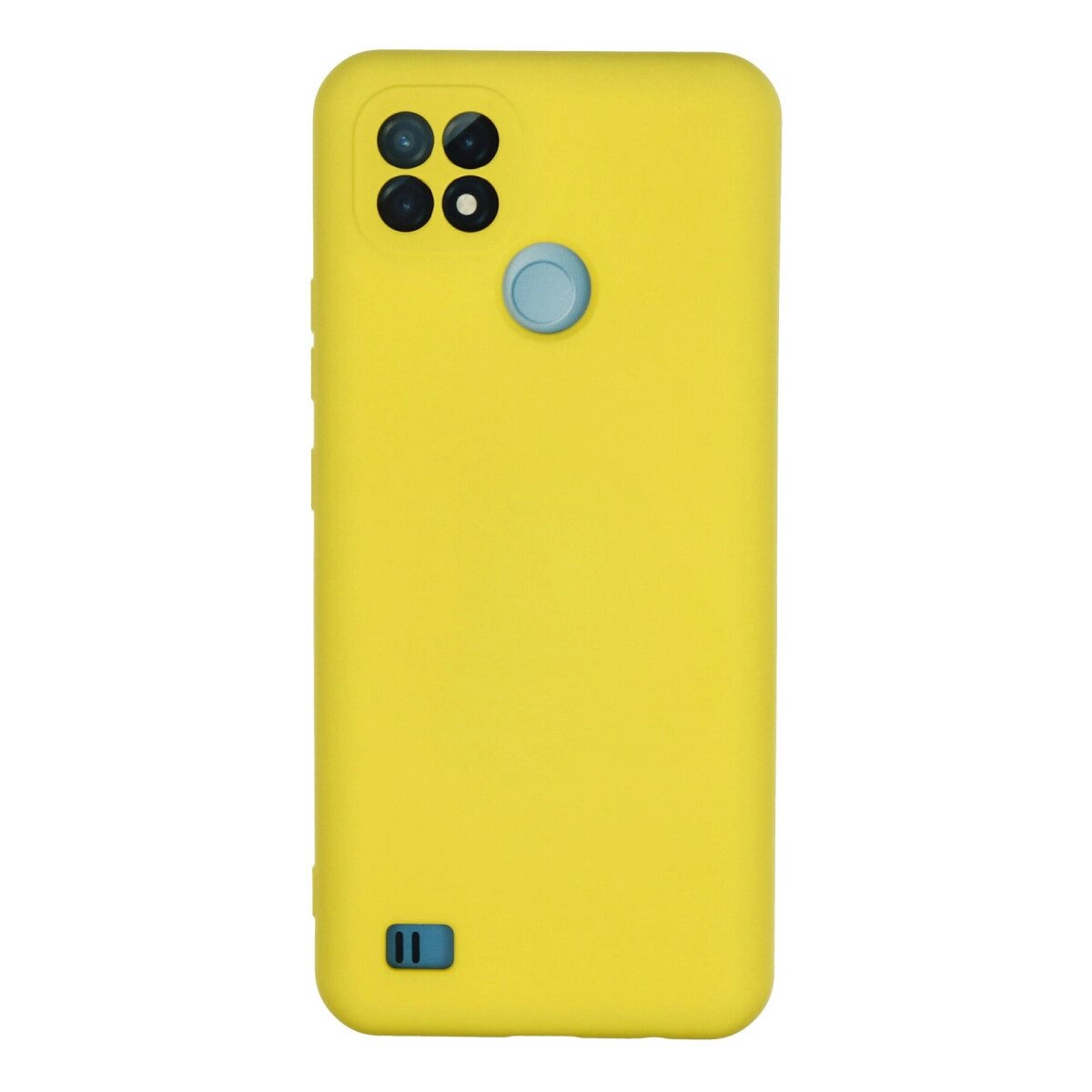 Realme C21 Kılıf Nano İçi Kadife Silikon - Sarı Realme C21 Kılıf Nano İçi Kadife Silikon - Sarı