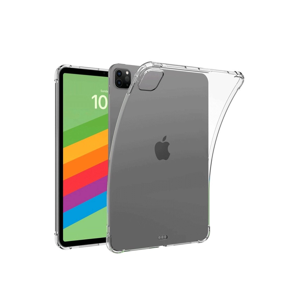 Apple İpad Pro 13 (2024) Kılıf Anti Shock Tablet Silikon - Şeffaf Apple İpad Pro 13 (2024) Kılıf Anti Shock Tablet Silikon - Şeffaf