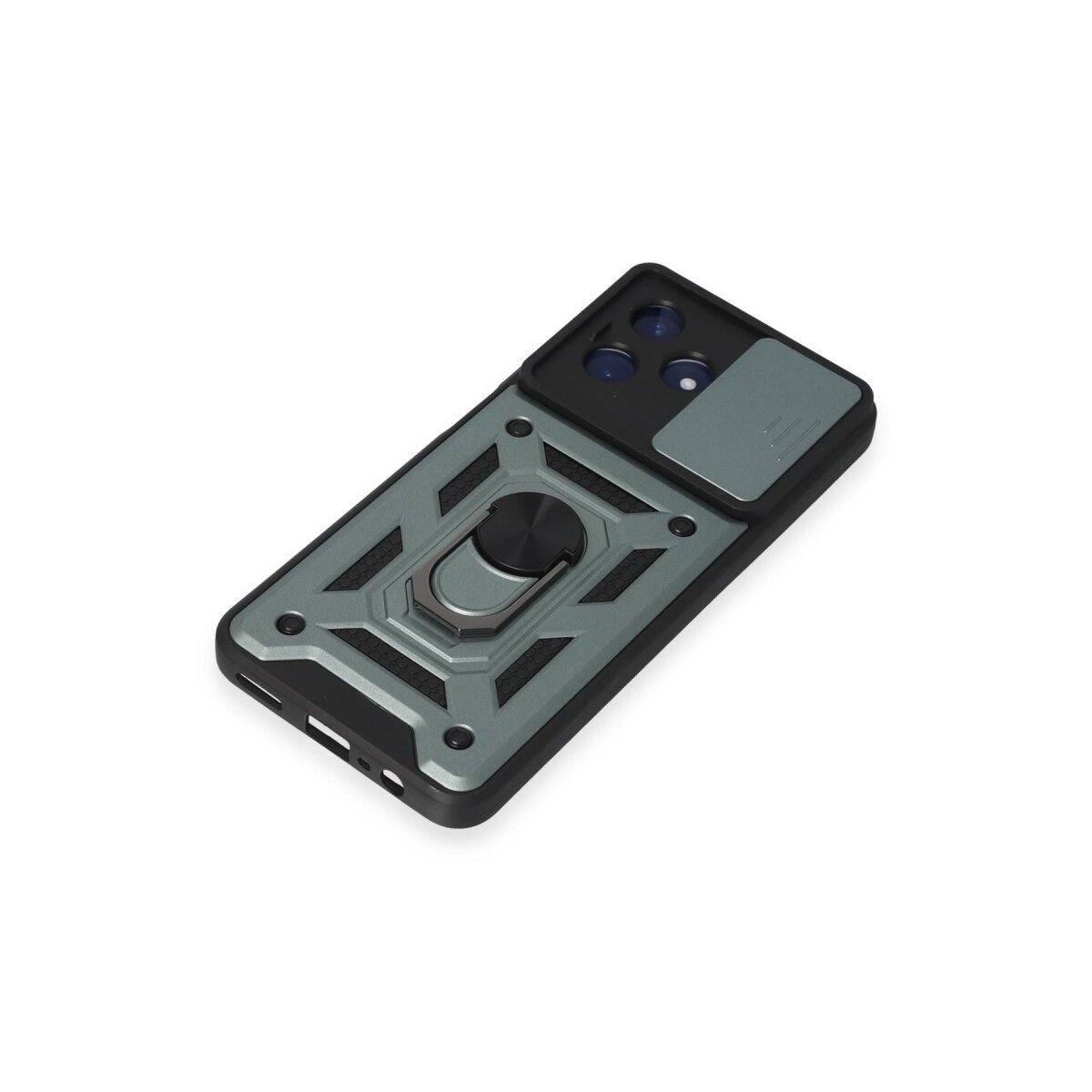 Realme C53 Kılıf Pars Lens Yüzüklü Silikon - Yeşil Realme C53 Kılıf Pars Lens Yüzüklü Silikon - Yeşil
