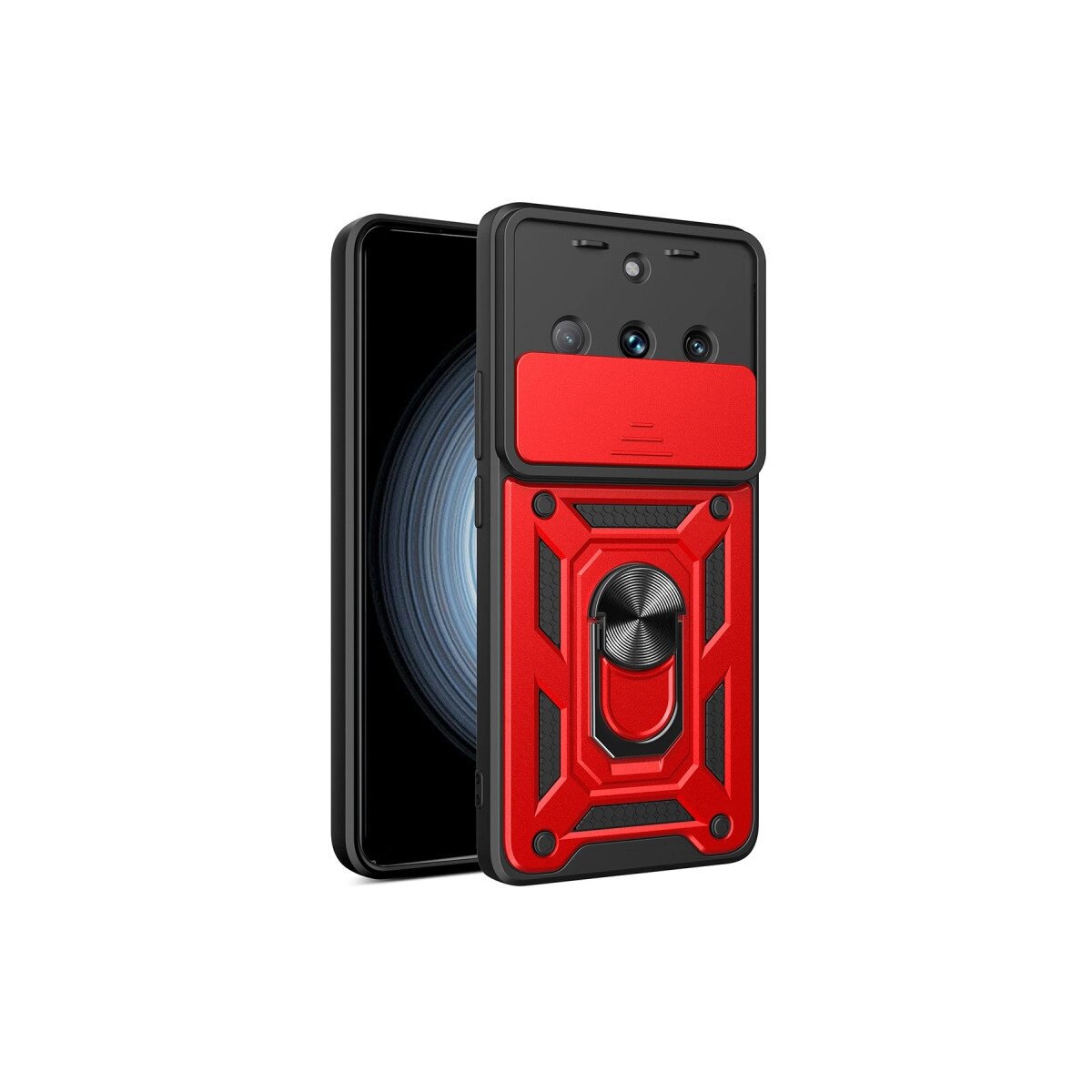 Realme 11 Pro Kılıf Pars Lens Yüzüklü Silikon - Kırmızı Realme 11 Pro Kılıf Pars Lens Yüzüklü Silikon - Kırmızı