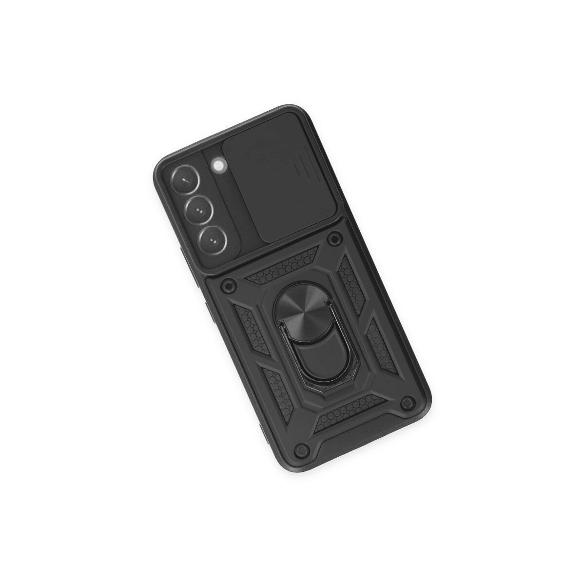 Samsung Galaxy S23 Fe Kılıf Pars Lens Yüzüklü Silikon - Siyah Samsung Galaxy S23 Fe Kılıf Pars Lens Yüzüklü Silikon - Siyah