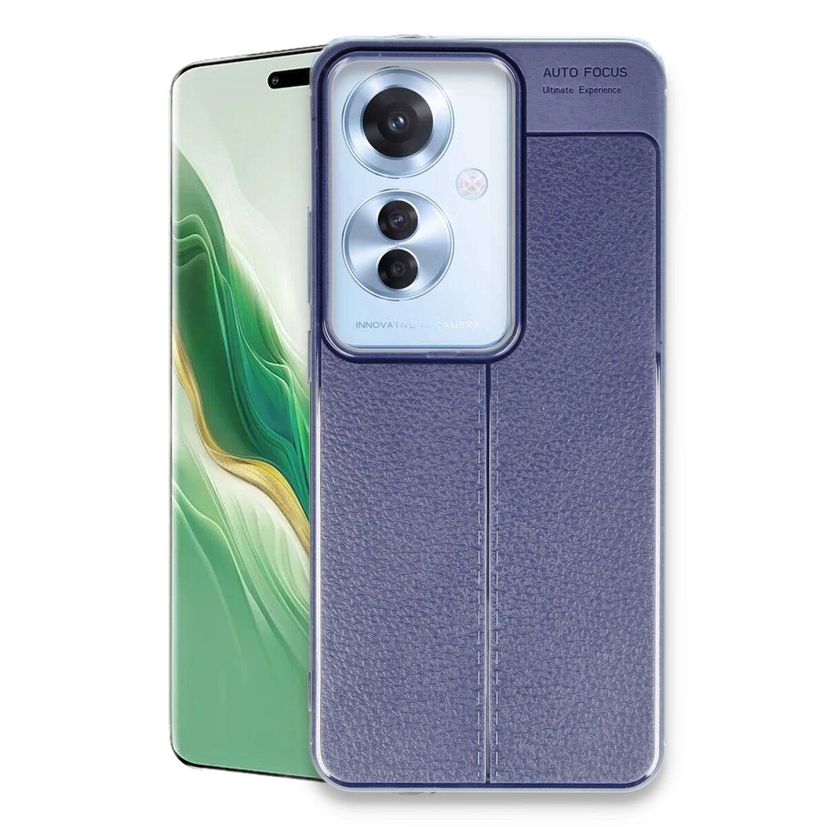 Oppo Reno 11f Kılıf Auto Focus Kapak - Lacivert Oppo Reno 11f Kılıf Auto Focus Kapak - Lacivert