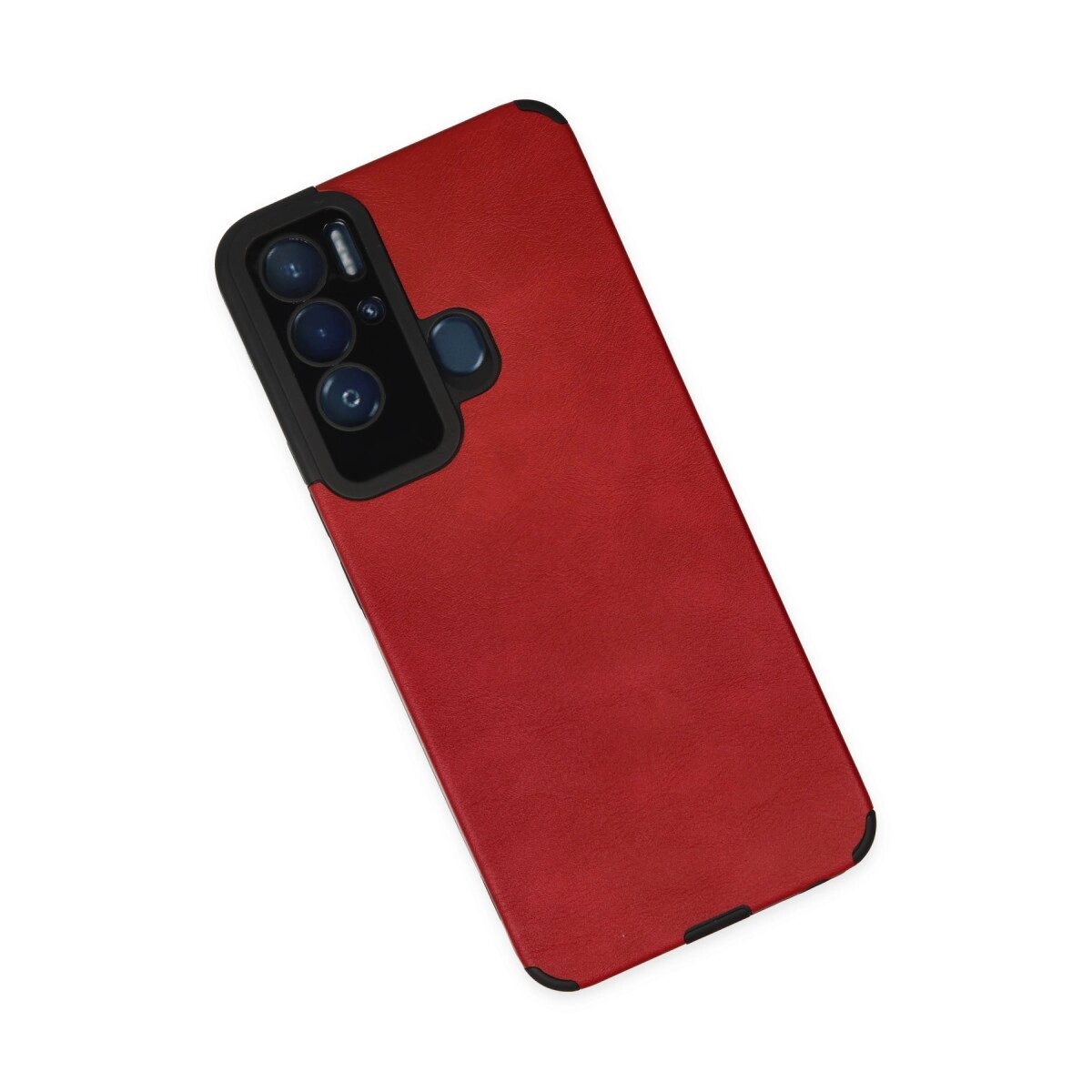 Tecno Pova Neo Kılıf Loop Deri Silikon - Kırmızı Tecno Pova Neo Kılıf Loop Deri Silikon - Kırmızı