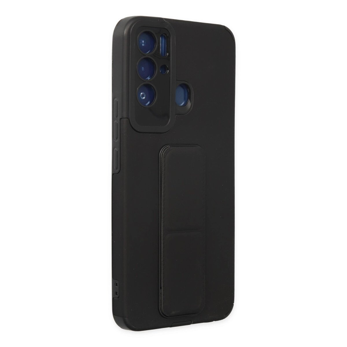 Tecno Pova Neo Kılıf Mega Standlı Silikon - Siyah Tecno Pova Neo Kılıf Mega Standlı Silikon - Siyah