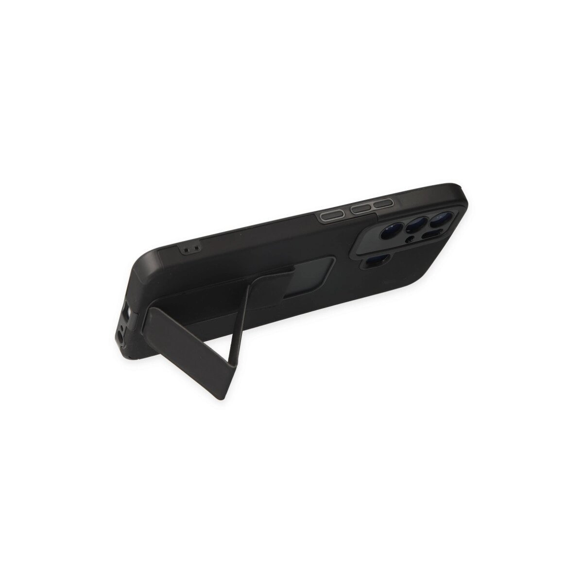 Tecno Pova Neo Kılıf Mega Standlı Silikon - Siyah Tecno Pova Neo Kılıf Mega Standlı Silikon - Siyah
