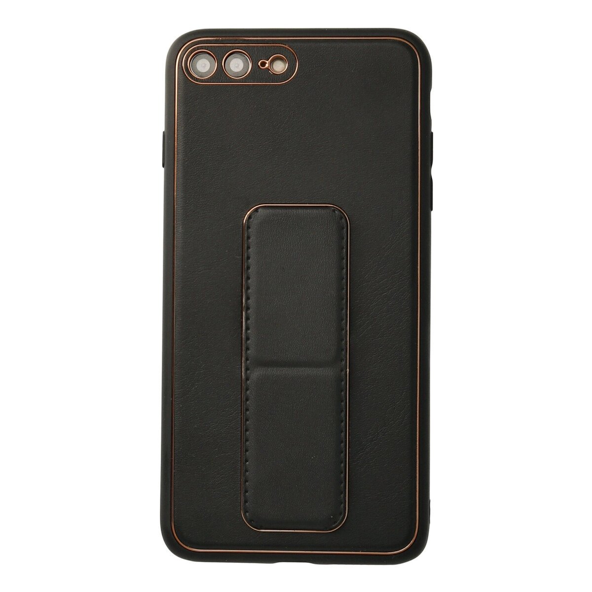 Apple İphone 7 Plus Kılıf Coco Deri Standlı Kapak - Siyah Apple İphone 7 Plus Kılıf Coco Deri Standlı Kapak - Siyah