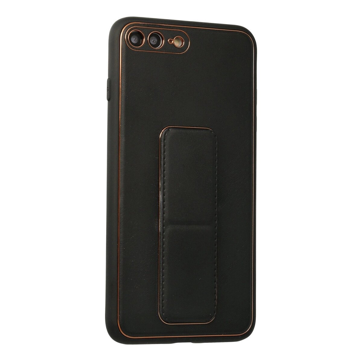 Apple İphone 7 Plus Kılıf Coco Deri Standlı Kapak - Siyah Apple İphone 7 Plus Kılıf Coco Deri Standlı Kapak - Siyah