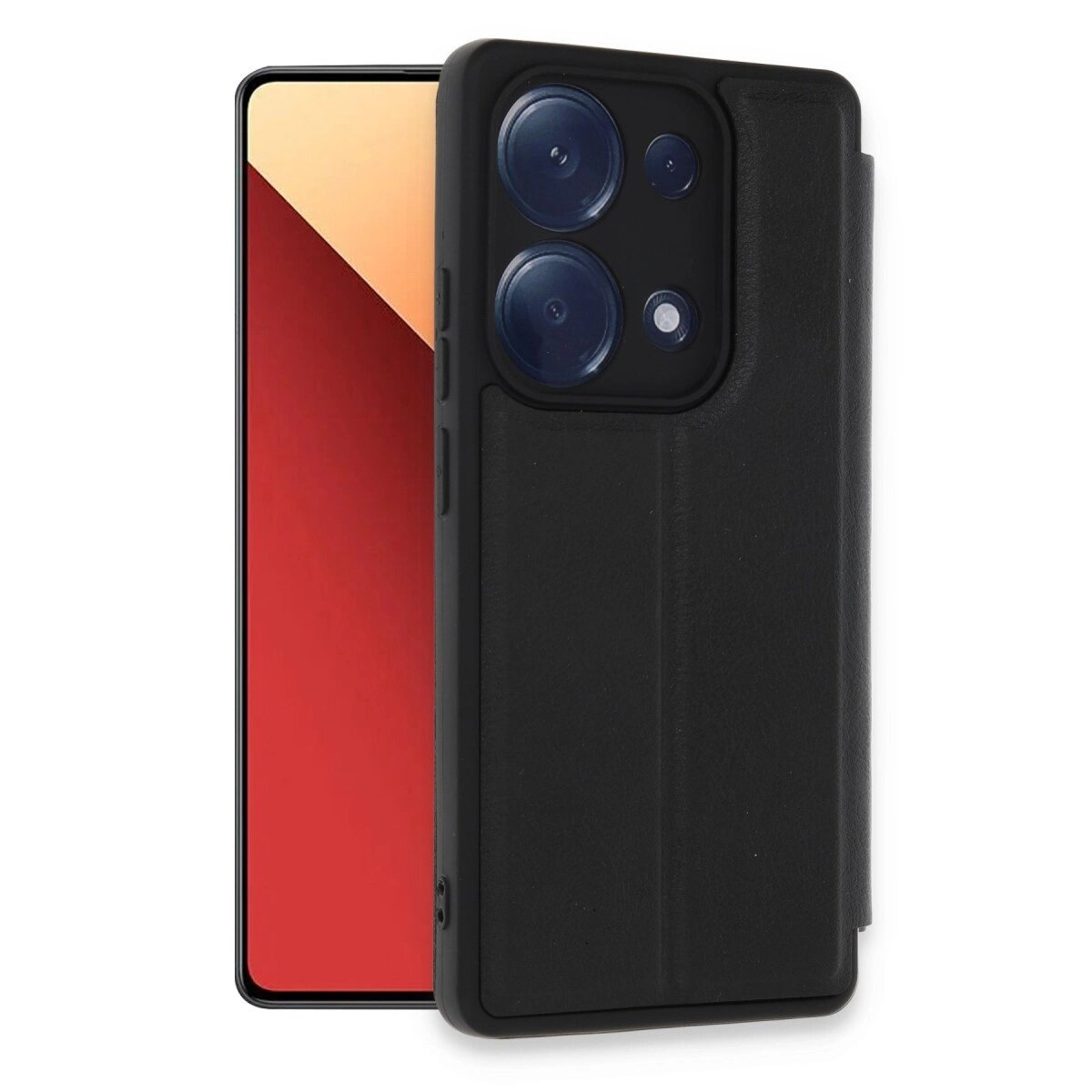 Xiaomi Redmi Note 13 Pro 4g Kılıf Flip Cover - Siyah Xiaomi Redmi Note 13 Pro 4g Kılıf Flip Cover - Siyah