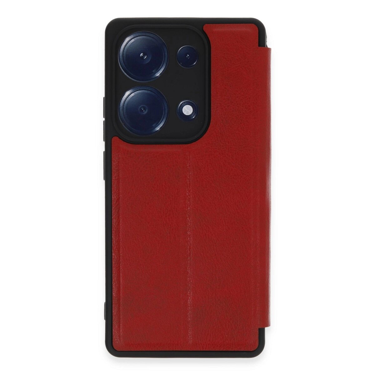 Xiaomi Redmi Note 13 Pro 4g Kılıf Flip Cover - Kırmızı Xiaomi Redmi Note 13 Pro 4g Kılıf Flip Cover - Kırmızı