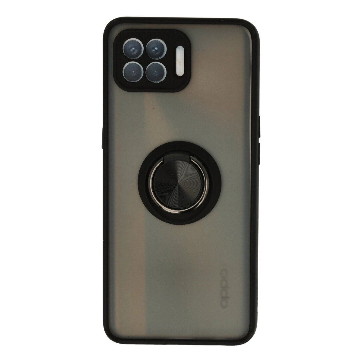 Oppo Reno 4 Lite Kılıf Montreal Yüzüklü Silikon Kapak - Siyah Oppo Reno 4 Lite Kılıf Montreal Yüzüklü Silikon Kapak - Siyah