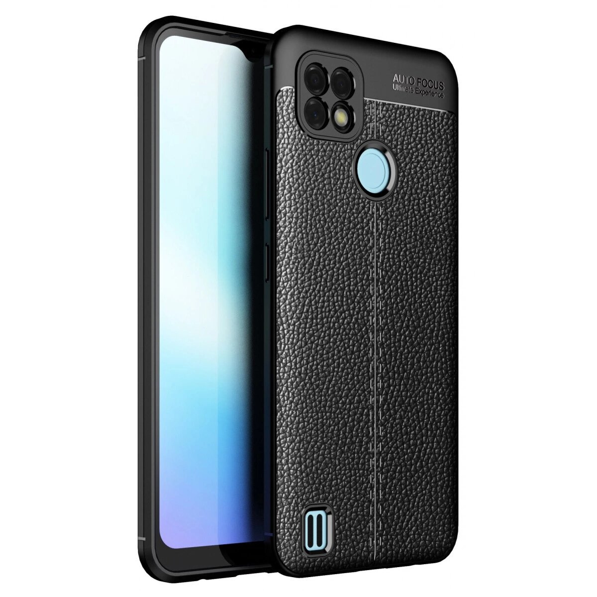 Realme C21 Kılıf Auto Focus Kapak - Siyah Realme C21 Kılıf Auto Focus Kapak - Siyah