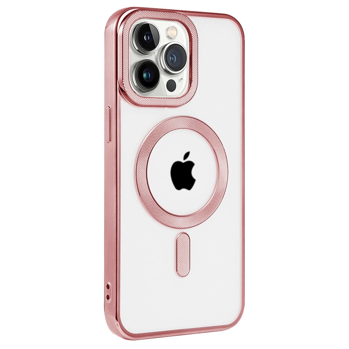 Apple İphone 14 Pro Max Kılıf Kronos Magsafe Kapak - Rose Gold Apple İphone 14 Pro Max Kılıf Kronos Magsafe Kapak - Rose Gold
