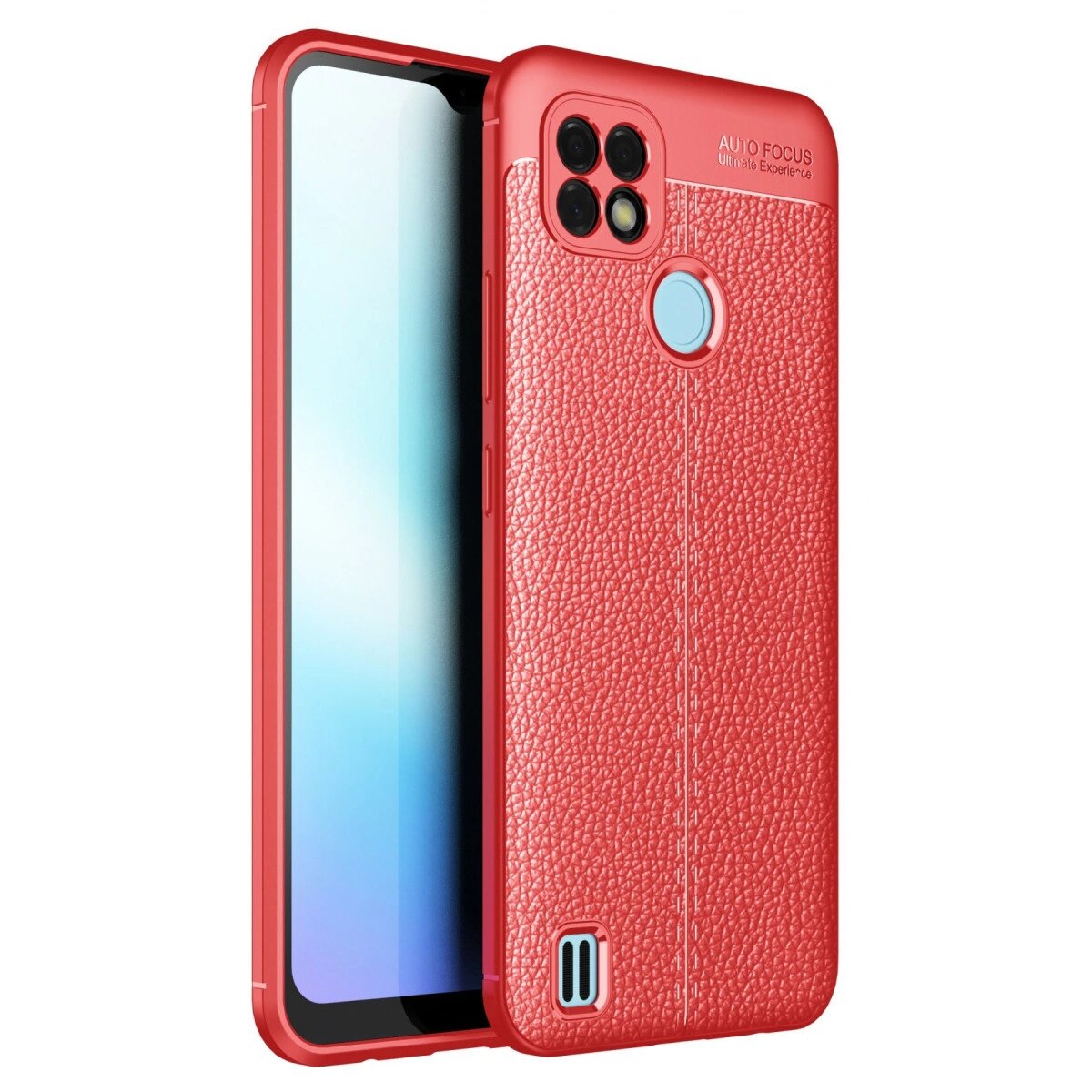 Realme C21 Kılıf Auto Focus Kapak - Kırmızı Realme C21 Kılıf Auto Focus Kapak - Kırmızı