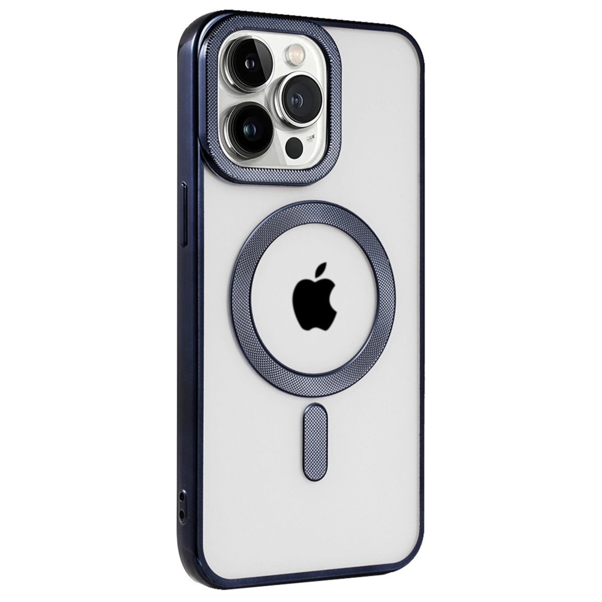 Apple İphone 15 Pro Kılıf Kronos Magsafe Kapak - Lacivert Apple İphone 15 Pro Kılıf Kronos Magsafe Kapak - Lacivert