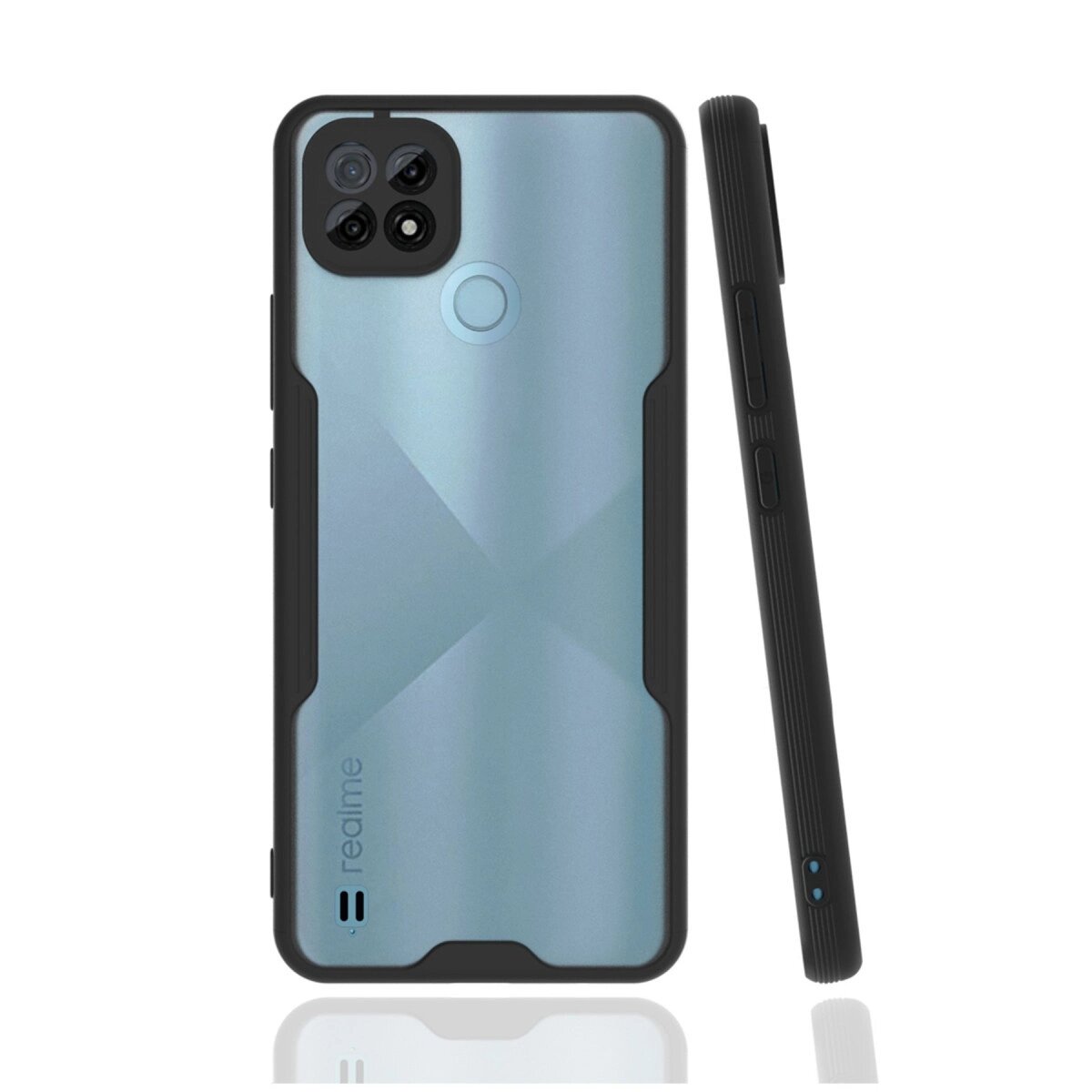 Realme C21 Kılıf Platin Silikon - Siyah Realme C21 Kılıf Platin Silikon - Siyah