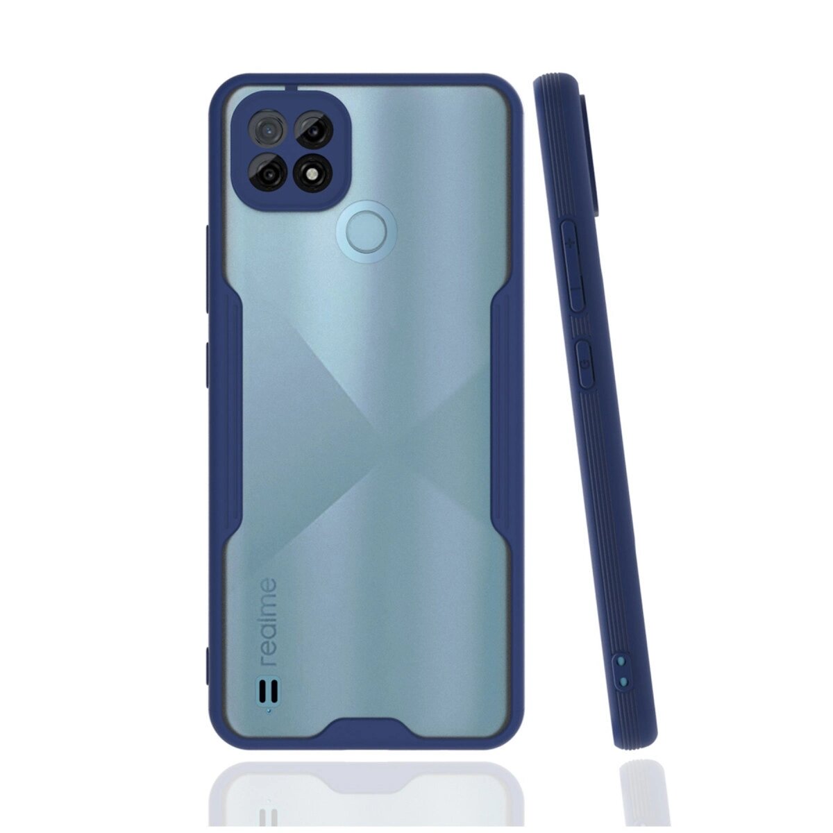 Realme C21 Kılıf Platin Silikon - Lacivert Realme C21 Kılıf Platin Silikon - Lacivert