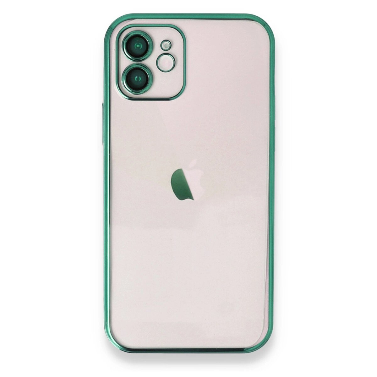 Apple İphone 12 Kılıf Razer Lensli Silikon - Yeşil Apple İphone 12 Kılıf Razer Lensli Silikon - Yeşil