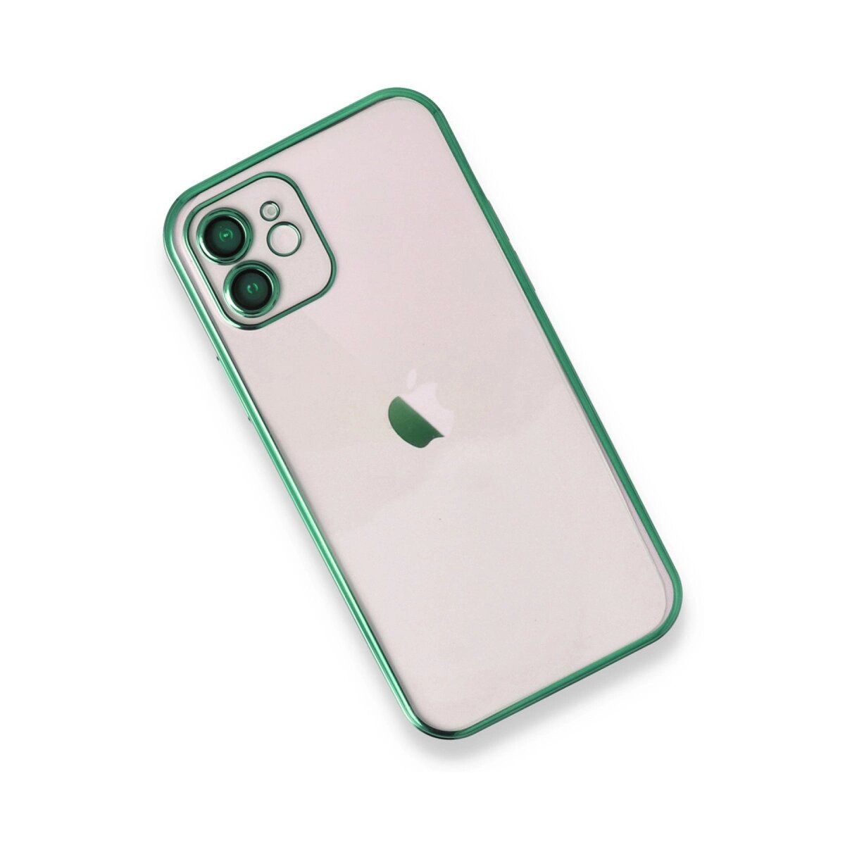 Apple İphone 12 Kılıf Razer Lensli Silikon - Yeşil Apple İphone 12 Kılıf Razer Lensli Silikon - Yeşil