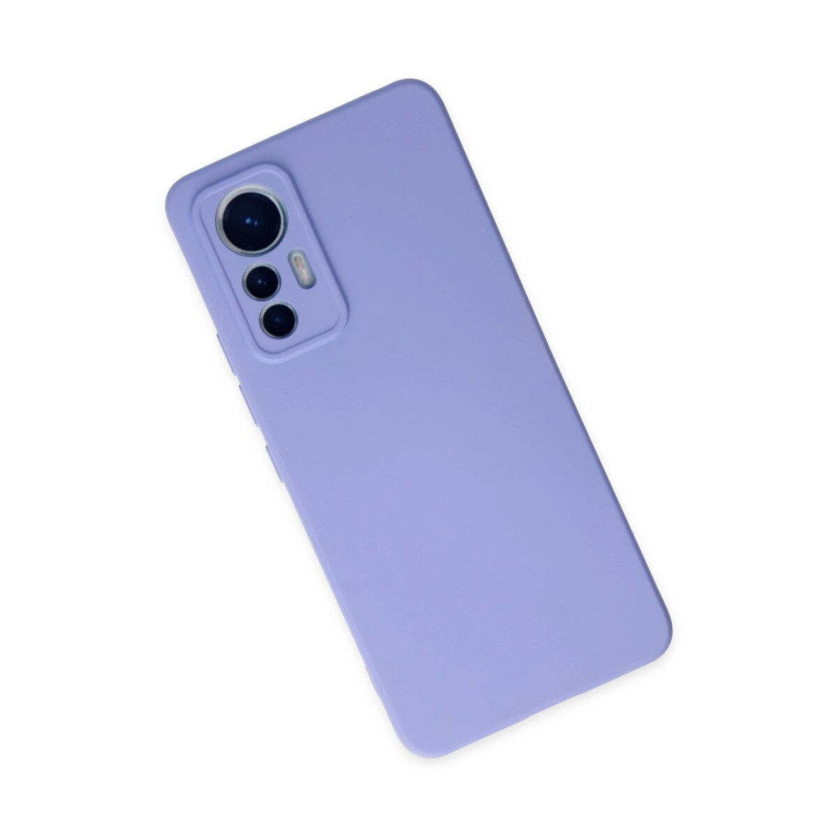 Xiaomi Mi 12 Lite Kılıf Nano İçi Kadife Silikon - Lila Xiaomi Mi 12 Lite Kılıf Nano İçi Kadife Silikon - Lila