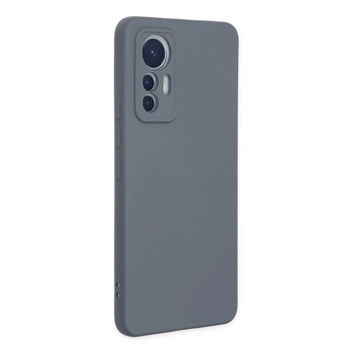 Xiaomi Mi 12 Lite Kılıf Nano İçi Kadife Silikon - Gri Xiaomi Mi 12 Lite Kılıf Nano İçi Kadife Silikon - Gri