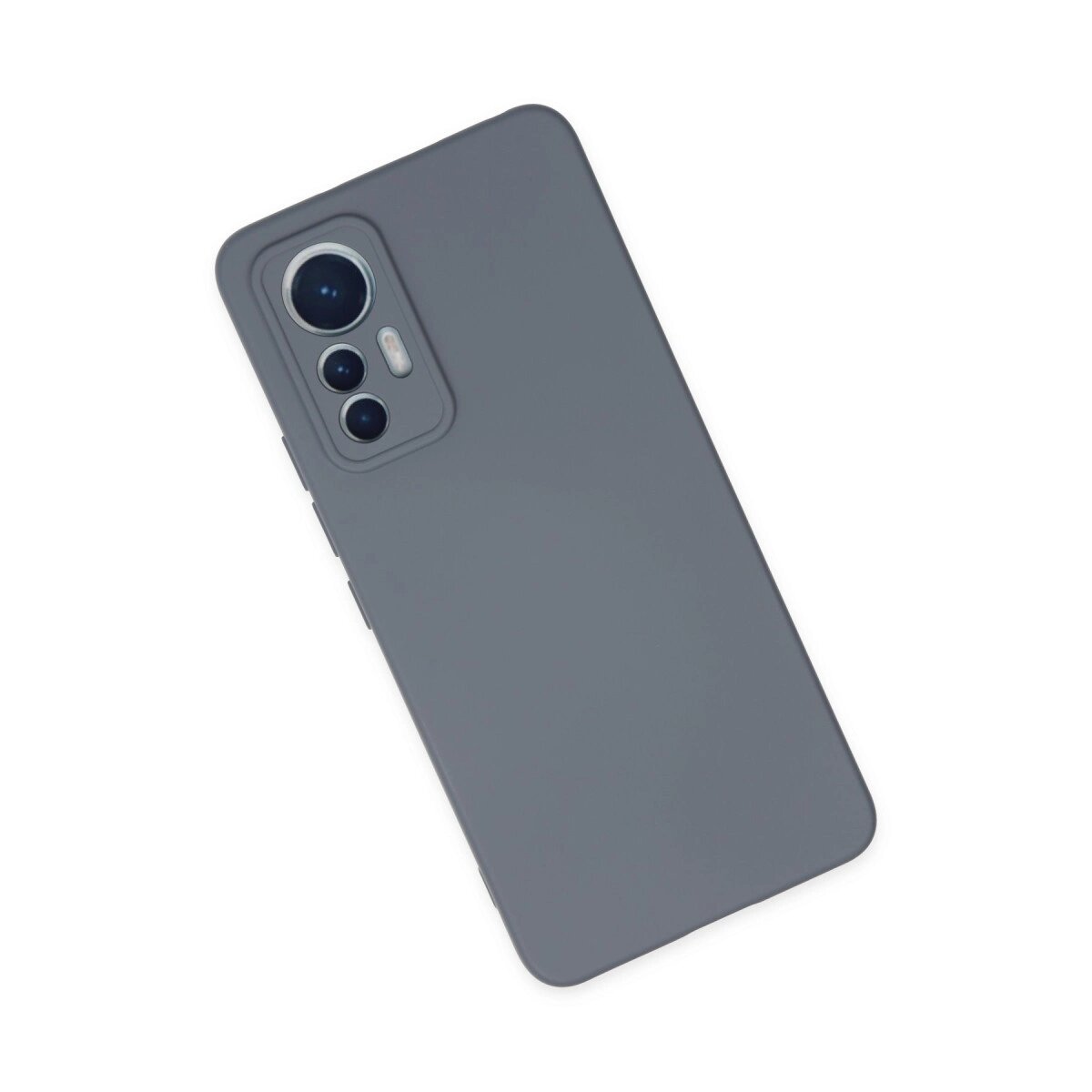 Xiaomi Mi 12 Lite Kılıf Nano İçi Kadife Silikon - Gri Xiaomi Mi 12 Lite Kılıf Nano İçi Kadife Silikon - Gri