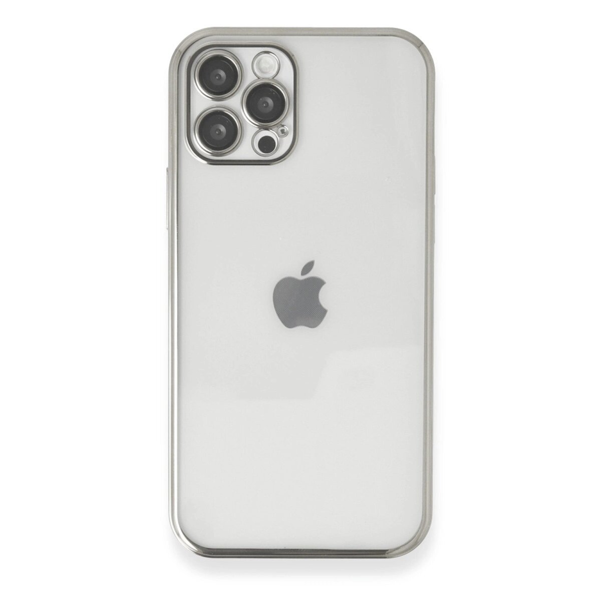 Apple İphone 12 Pro Max Kılıf Razer Lensli Silikon - Gümüş Apple İphone 12 Pro Max Kılıf Razer Lensli Silikon - Gümüş