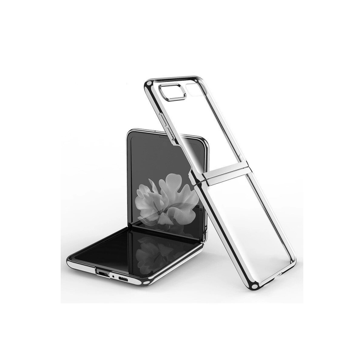 Samsung Galaxy Z Flip 4 Kılıf Fold Element Kapak - Gümüş Samsung Galaxy Z Flip 4 Kılıf Fold Element Kapak - Gümüş