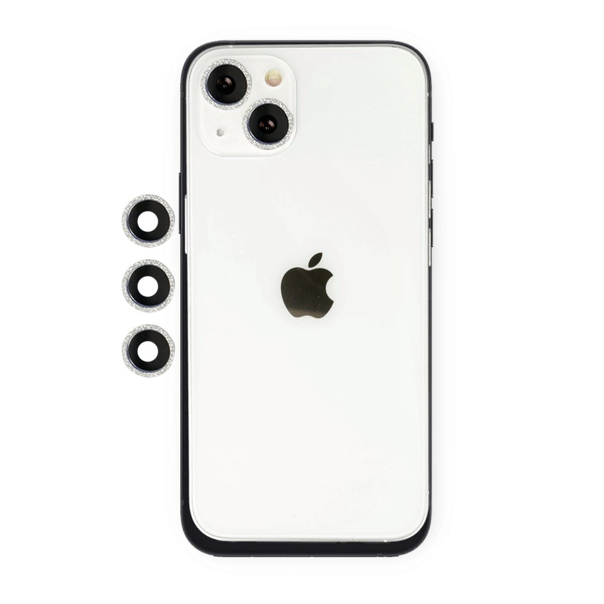 Apple İphone 14 Shine Kamera Lens - Gümüş Apple İphone 14 Shine Kamera Lens - Gümüş
