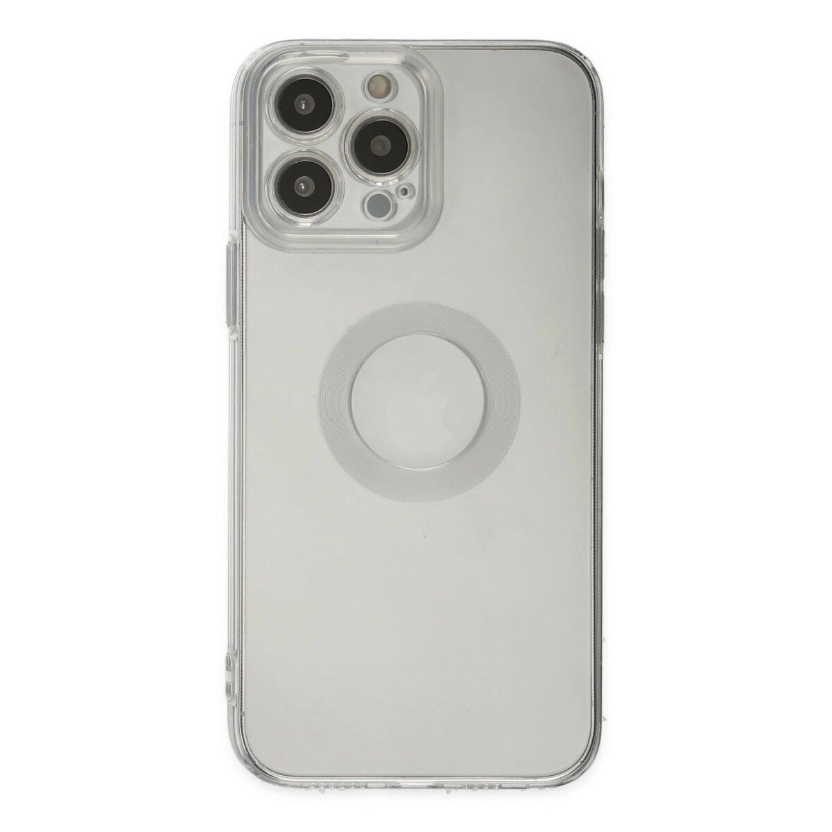 Apple İphone 13 Pro Max Kılıf Santa Lens Silikon - Şeffaf