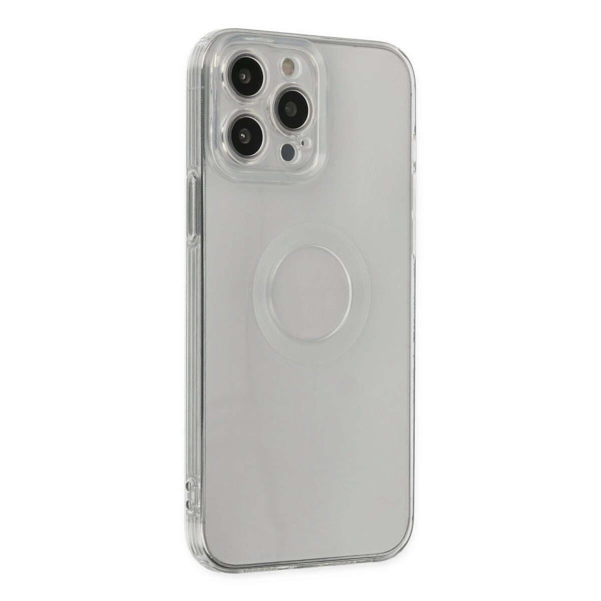 Apple İphone 13 Pro Max Kılıf Santa Lens Silikon - Şeffaf