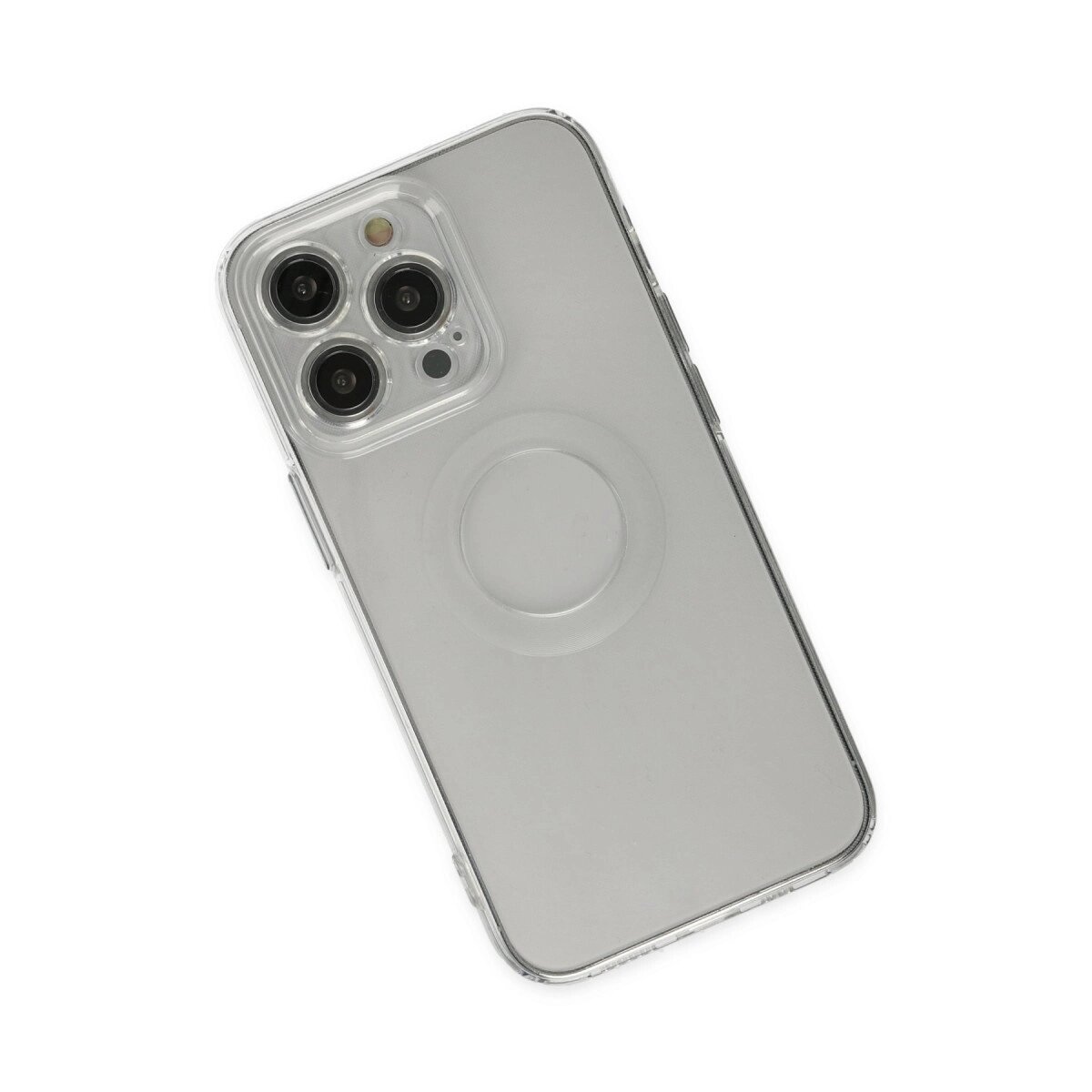 Apple İphone 14 Pro Kılıf Santa Lens Silikon - Şeffaf