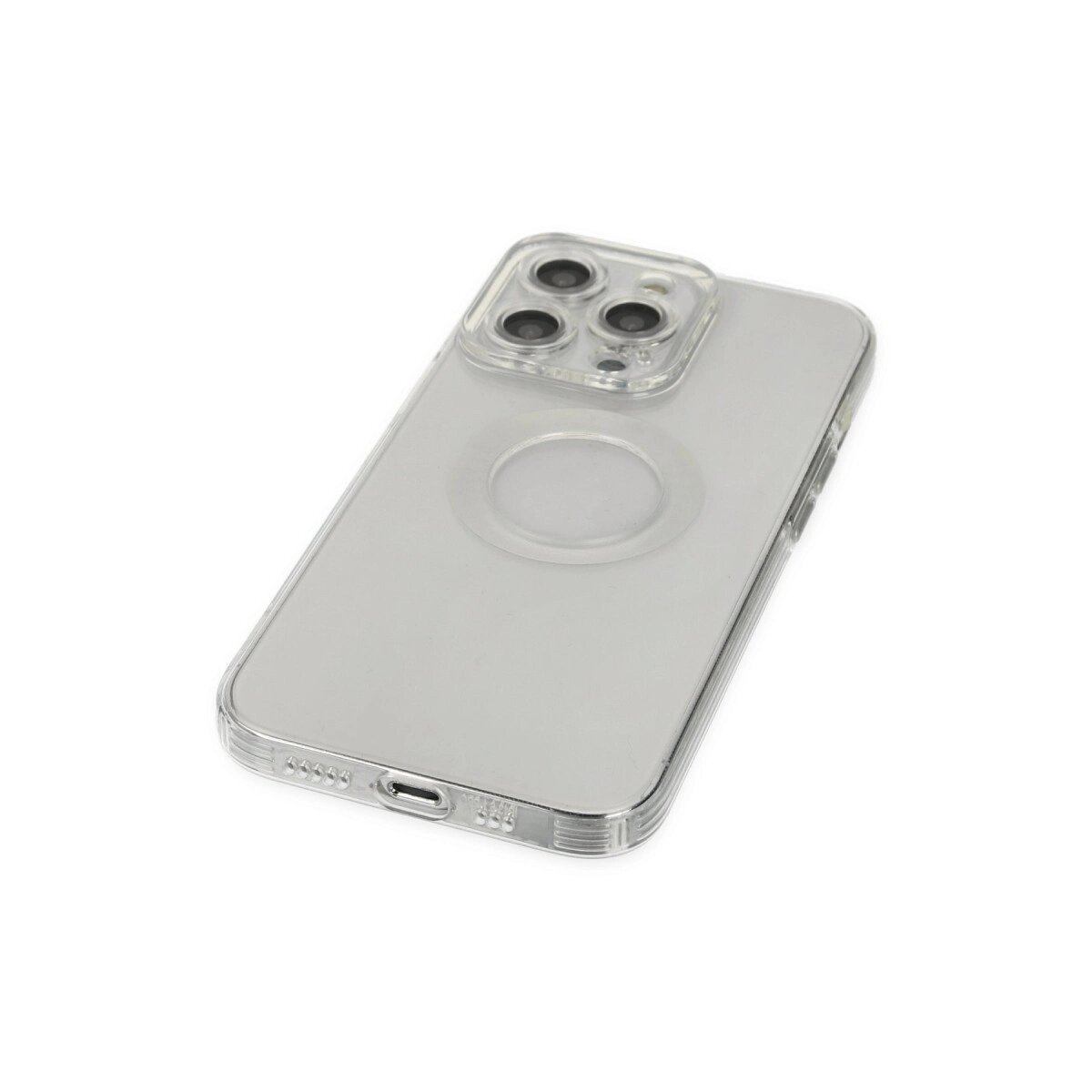 Apple İphone 14 Pro Kılıf Santa Lens Silikon - Şeffaf