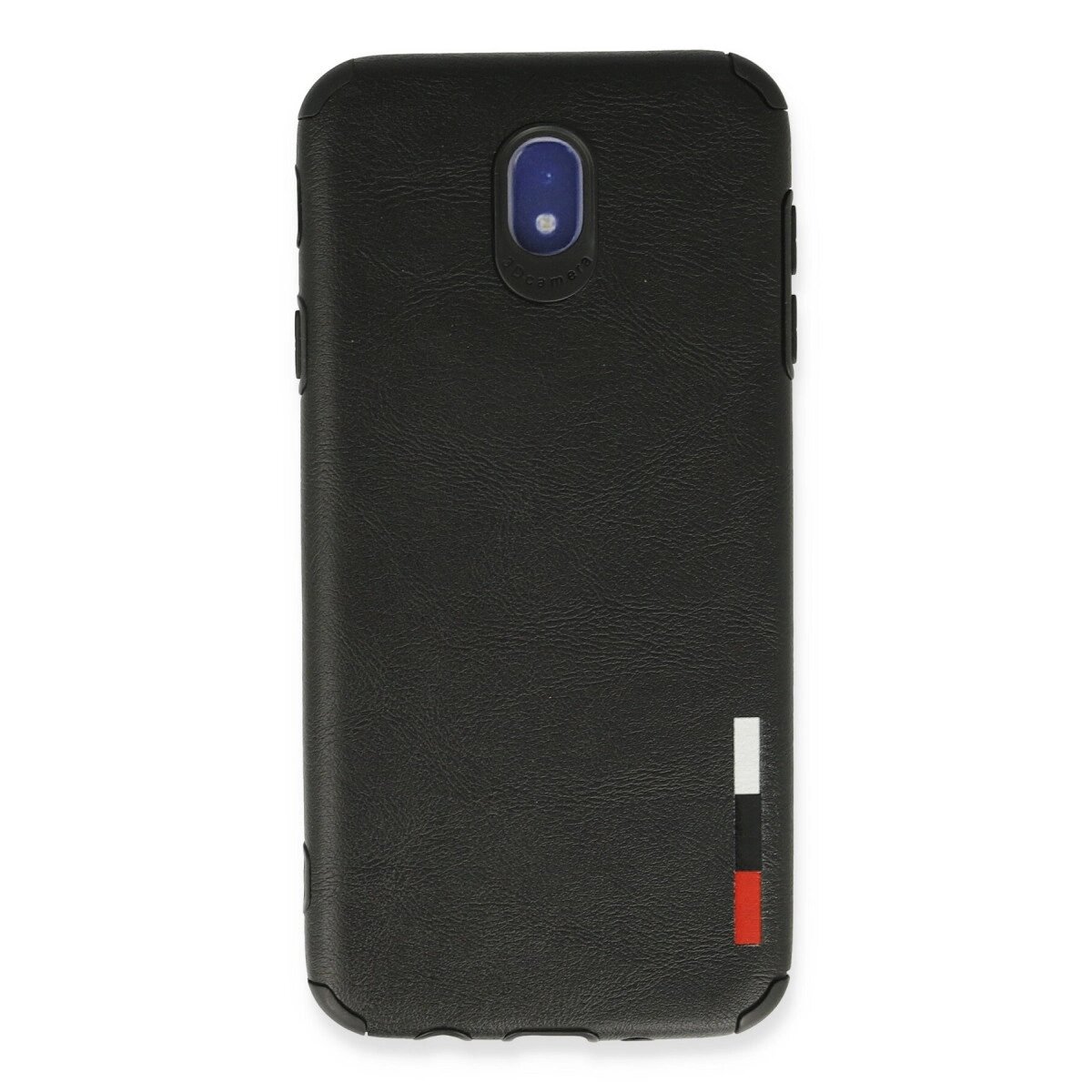 Samsung Galaxy J7 Pro / J730 Kılıf Loop Deri Silikon - Siyah