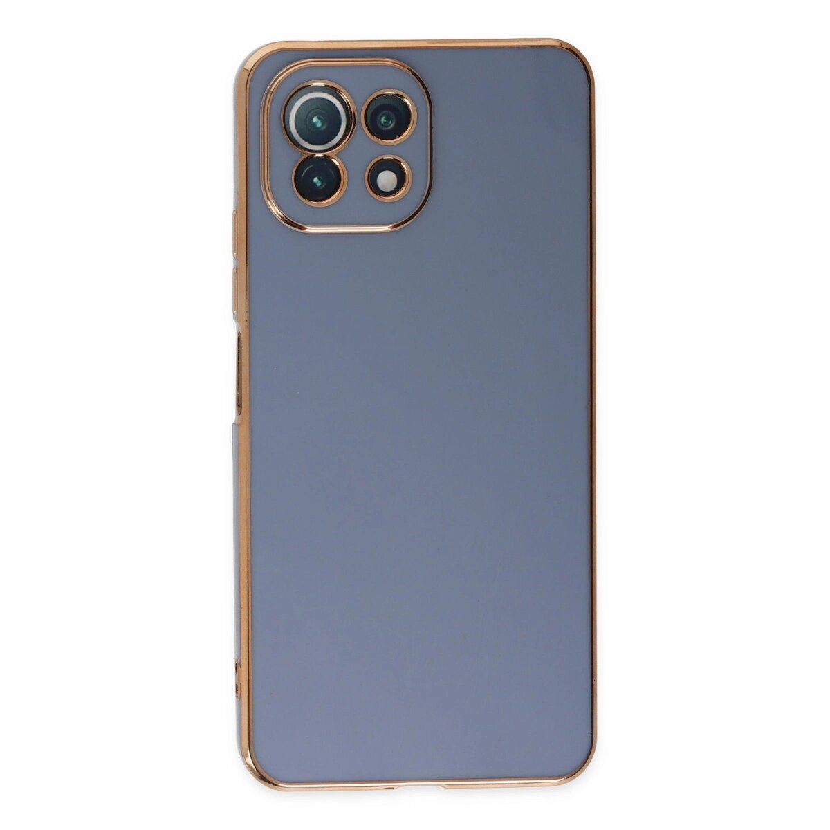 Xiaomi Mi 11 Lite Kılıf Volet Silikon - Mavi