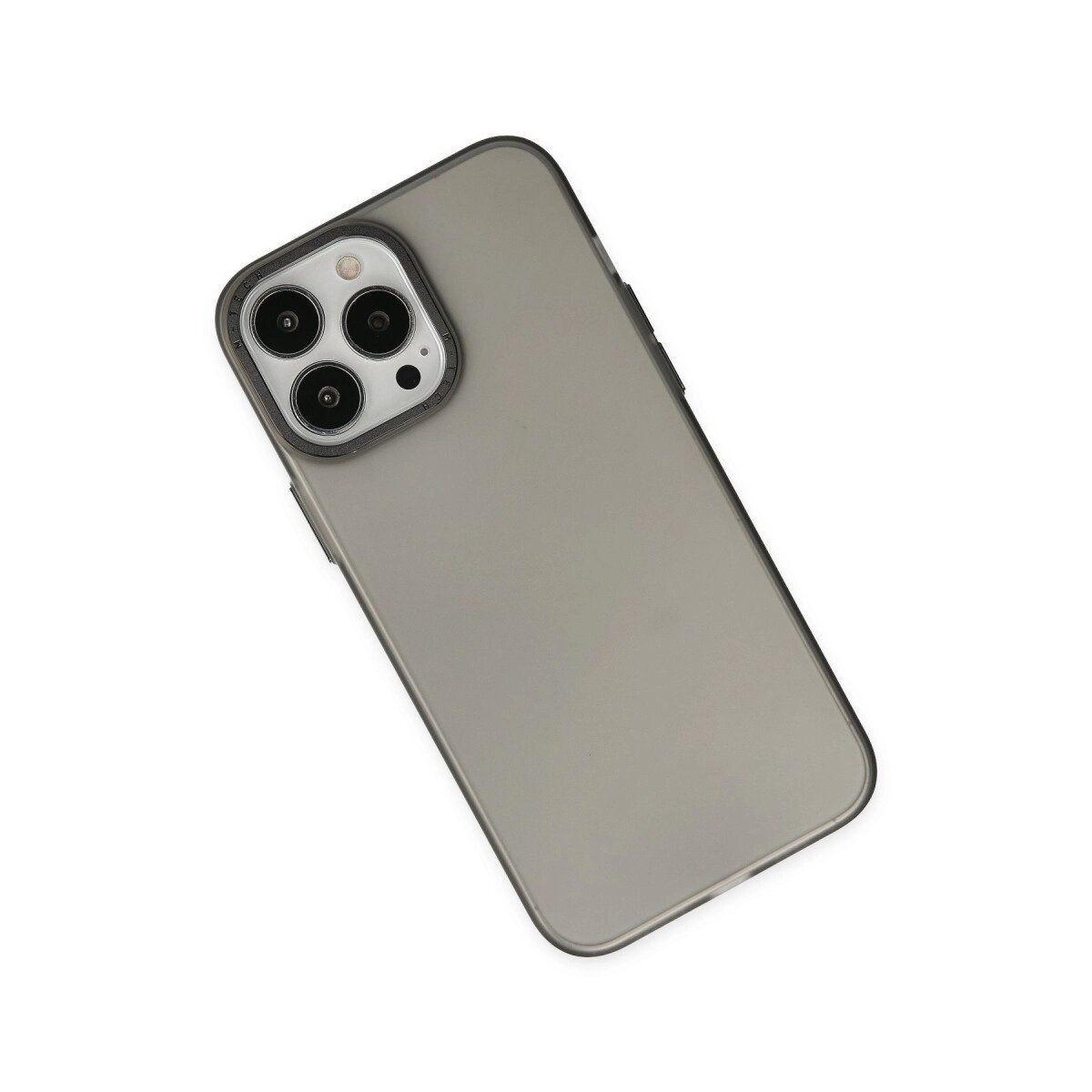 Apple İphone 13 Pro Max Kılıf Modos Metal Kapak - Siyah Apple İphone 13 Pro Max Kılıf Modos Metal Kapak - Siyah