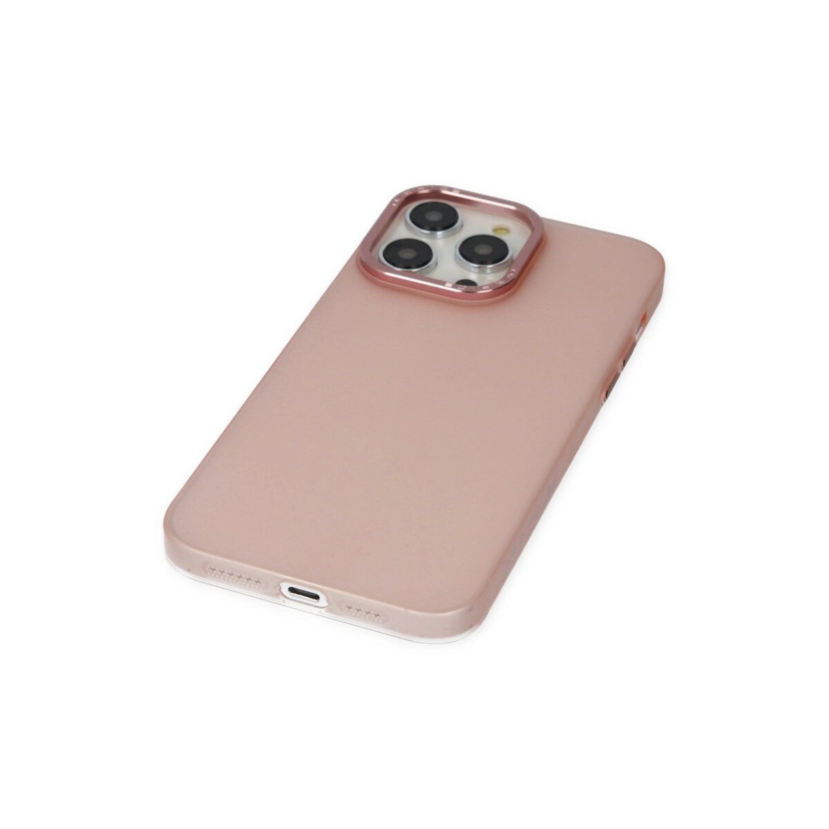 Apple İphone 13 Pro Max Kılıf Modos Metal Kapak - Pembe Apple İphone 13 Pro Max Kılıf Modos Metal Kapak - Pembe