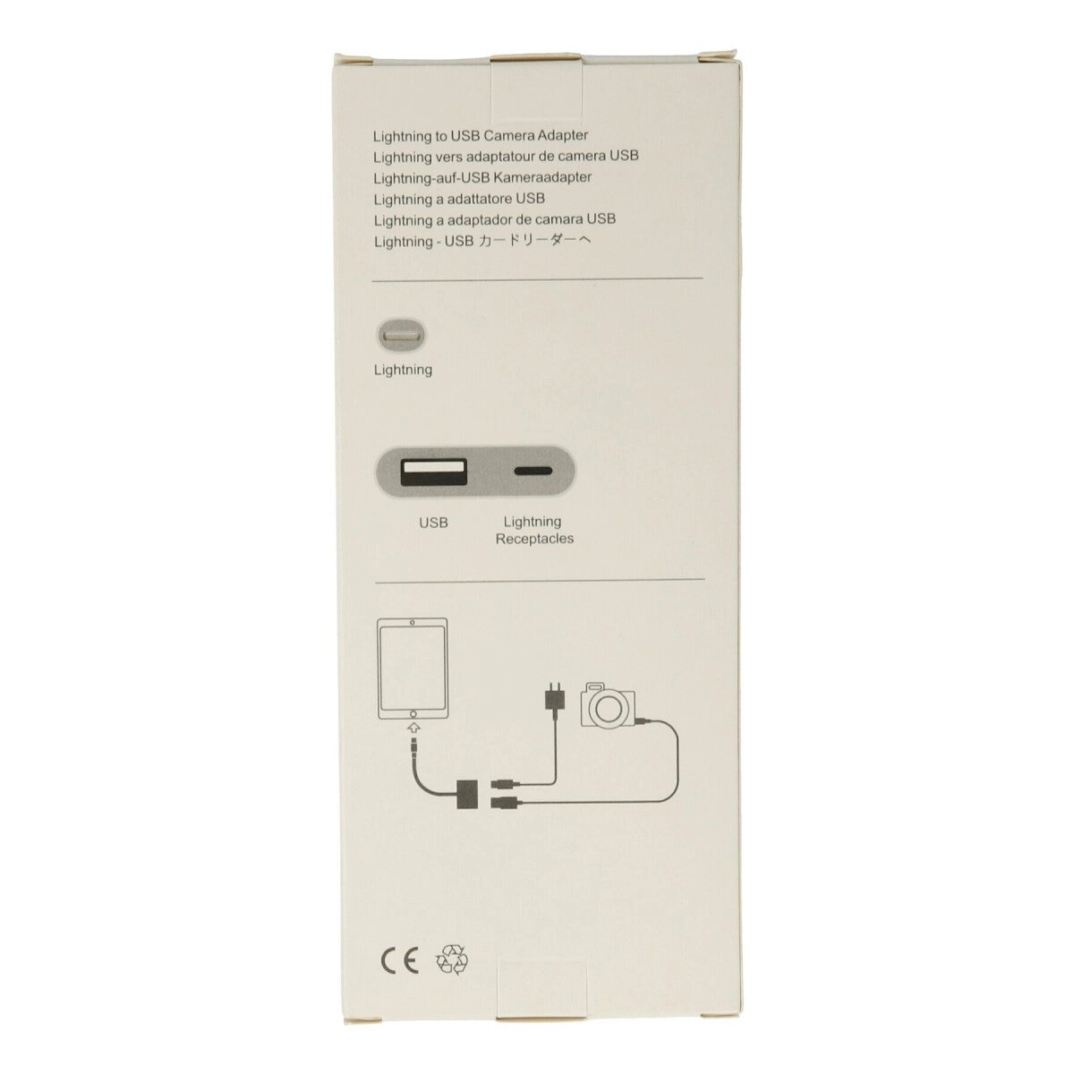 Apr22 Iphone Otg 2in1 - Beyaz