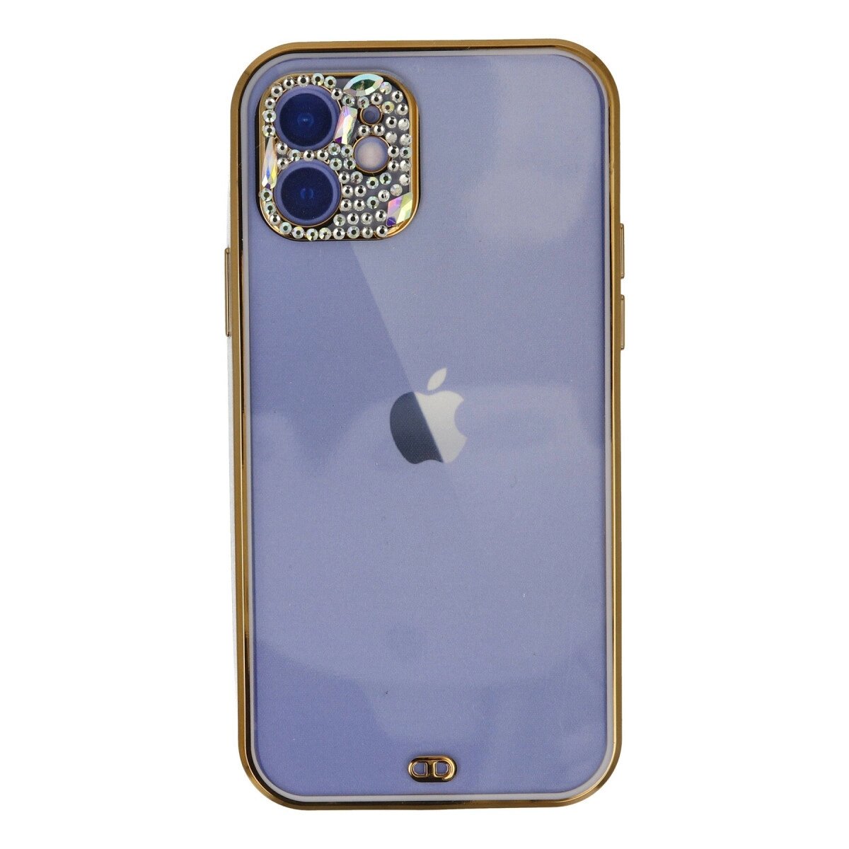 Apple İphone 12 Kılıf Liva Taşlı Silikon - Mor Apple İphone 12 Kılıf Liva Taşlı Silikon - Mor