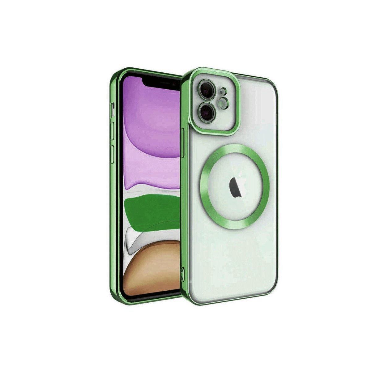 Apple İphone 12 Kılıf Kross Magneticsafe Kapak - Koyu Yeşil Apple İphone 12 Kılıf Kross Magneticsafe Kapak - Koyu Yeşil