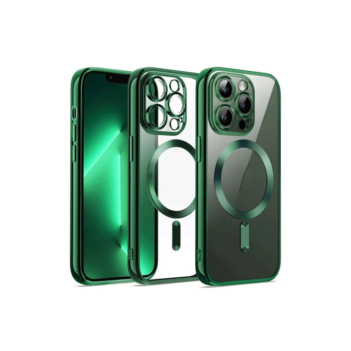 Apple İphone 12 Pro Kılıf Kross Magneticsafe Kapak - Koyu Yeşil Apple İphone 12 Pro Kılıf Kross Magneticsafe Kapak - Koyu Yeşil