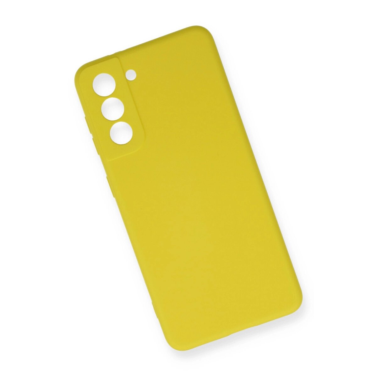 Samsung Galaxy S21 Fe Kılıf Nano İçi Kadife Silikon - Sarı Samsung Galaxy S21 Fe Kılıf Nano İçi Kadife Silikon - Sarı