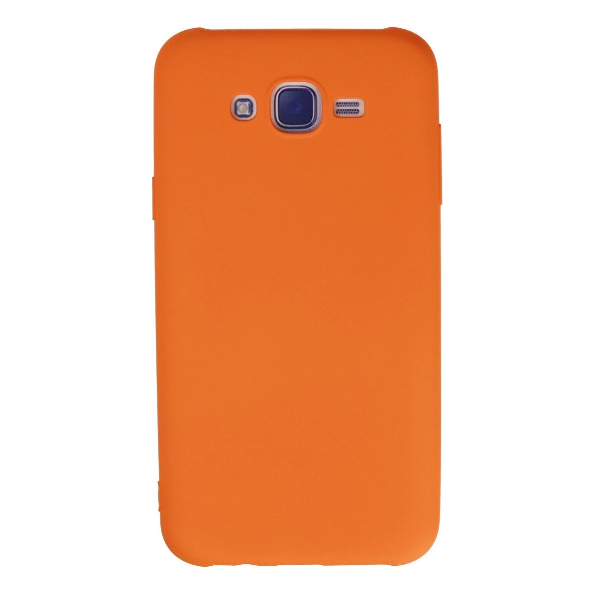 Samsung Galaxy J7 Kılıf Nano İçi Kadife Silikon - Turuncu Samsung Galaxy J7 Kılıf Nano İçi Kadife Silikon - Turuncu