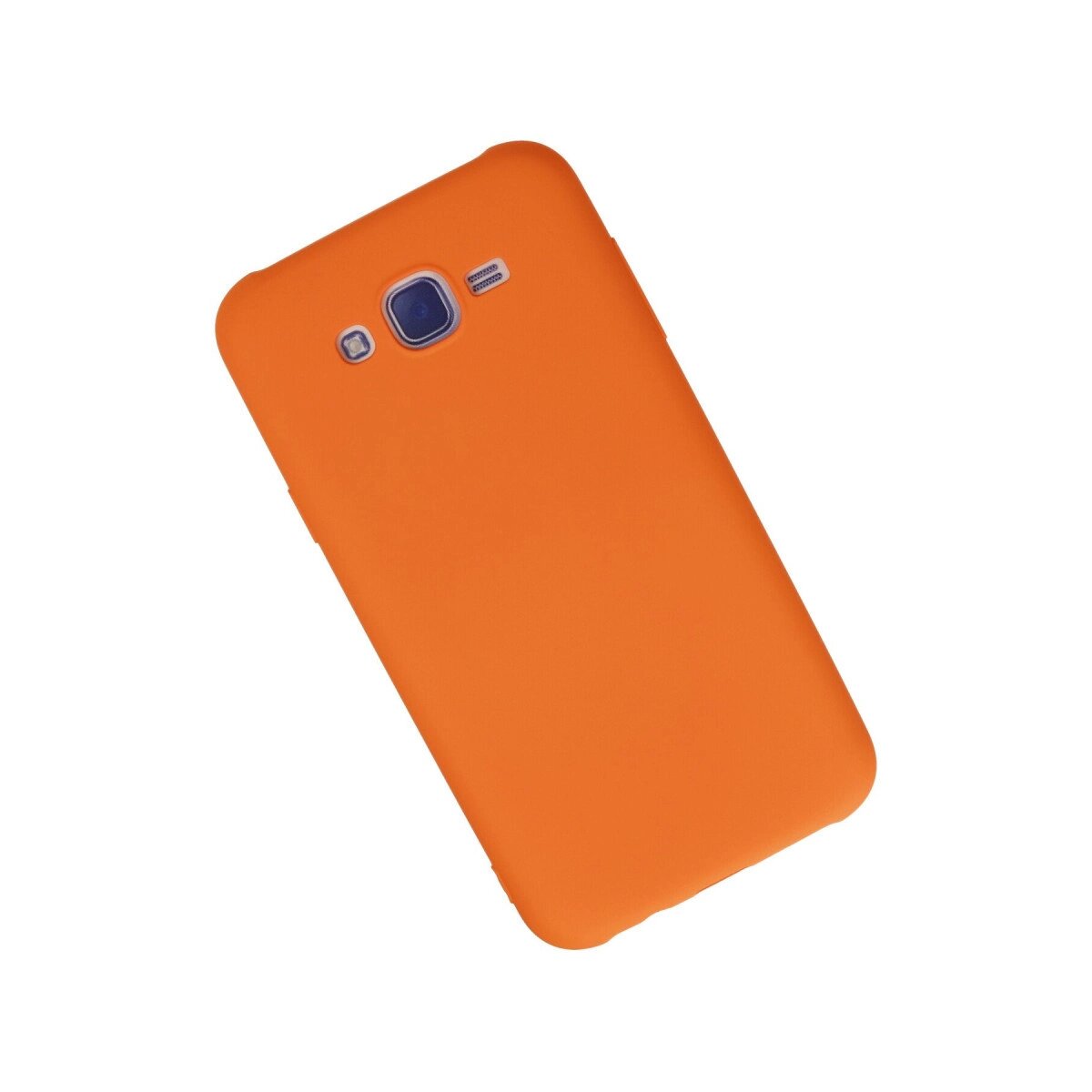 Samsung Galaxy J7 Kılıf Nano İçi Kadife Silikon - Turuncu Samsung Galaxy J7 Kılıf Nano İçi Kadife Silikon - Turuncu