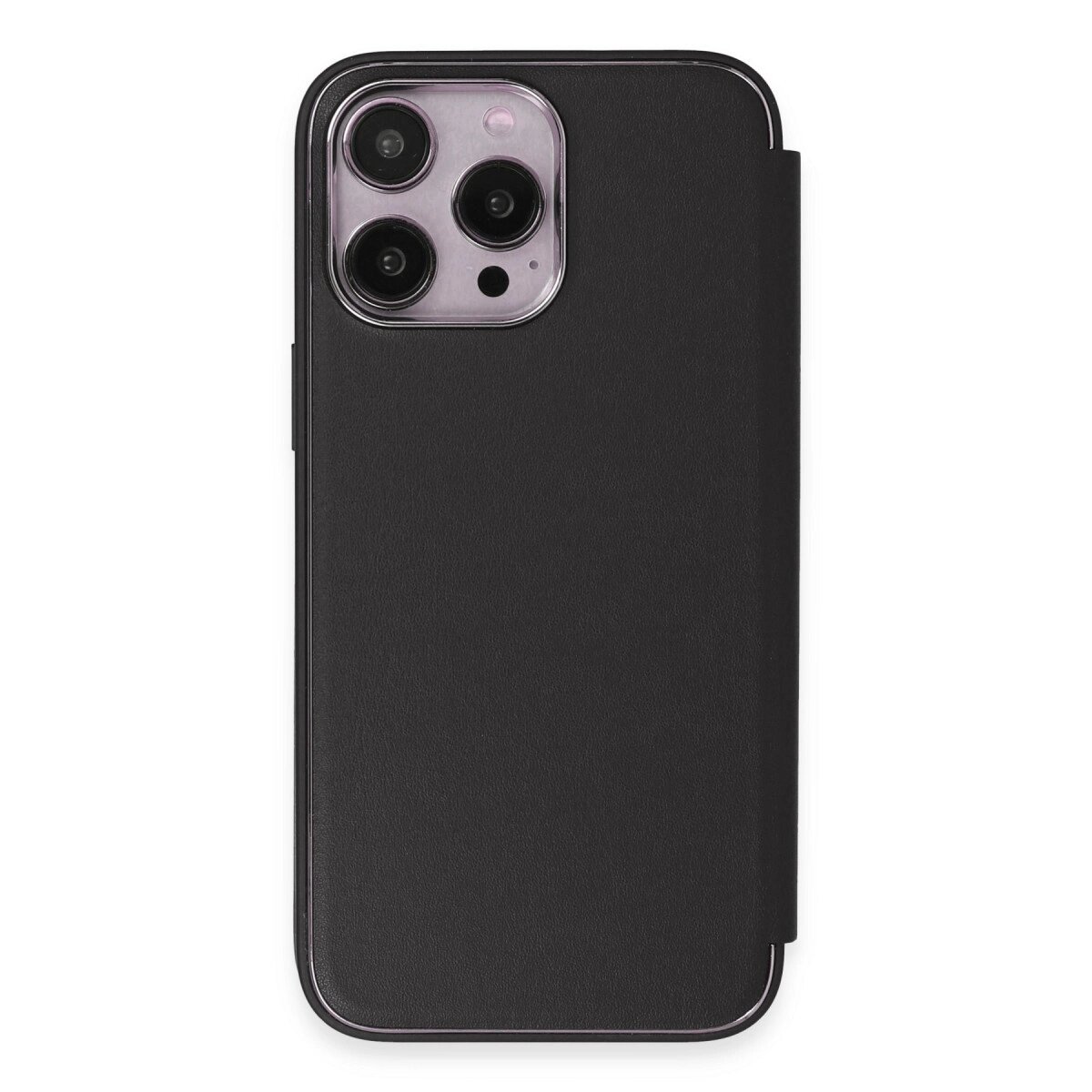 Apple İphone 13 Pro Max Kılıf Dolpin Kapaklı - Siyah