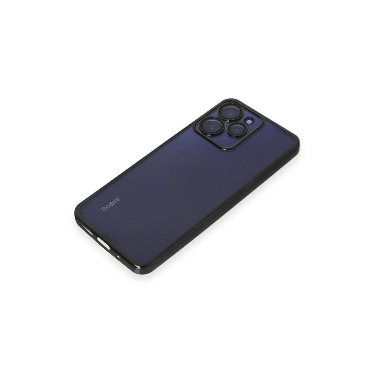 Xiaomi Redmi 12 Kılıf Razer Lensli Silikon - Siyah Xiaomi Redmi 12 Kılıf Razer Lensli Silikon - Siyah