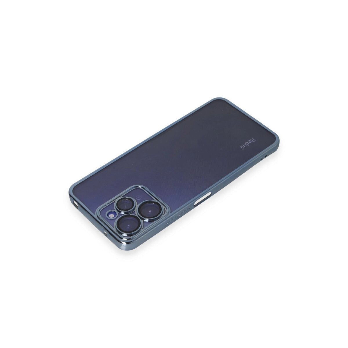 Xiaomi Redmi 12 Kılıf Razer Lensli Silikon - Açık Mavi Xiaomi Redmi 12 Kılıf Razer Lensli Silikon - Açık Mavi