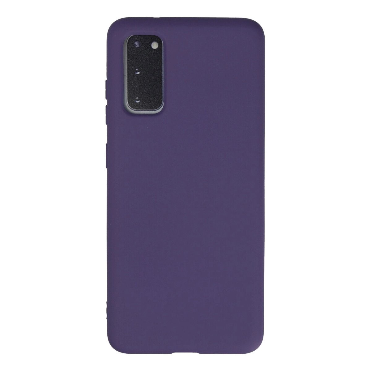 Samsung Galaxy S20 Kılıf Nano İçi Kadife Silikon - Mor Samsung Galaxy S20 Kılıf Nano İçi Kadife Silikon - Mor