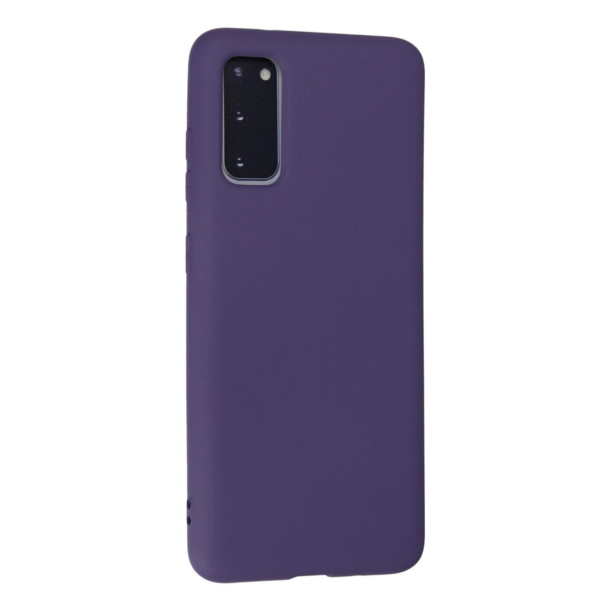 Samsung Galaxy S20 Kılıf Nano İçi Kadife Silikon - Mor Samsung Galaxy S20 Kılıf Nano İçi Kadife Silikon - Mor