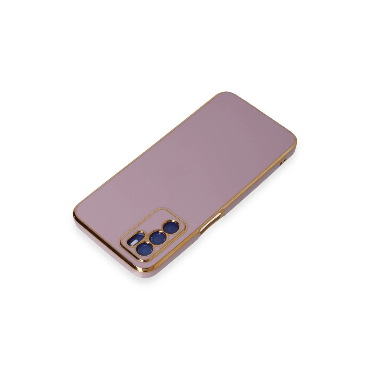 Oppo A16 Kılıf Volet Silikon - Mor