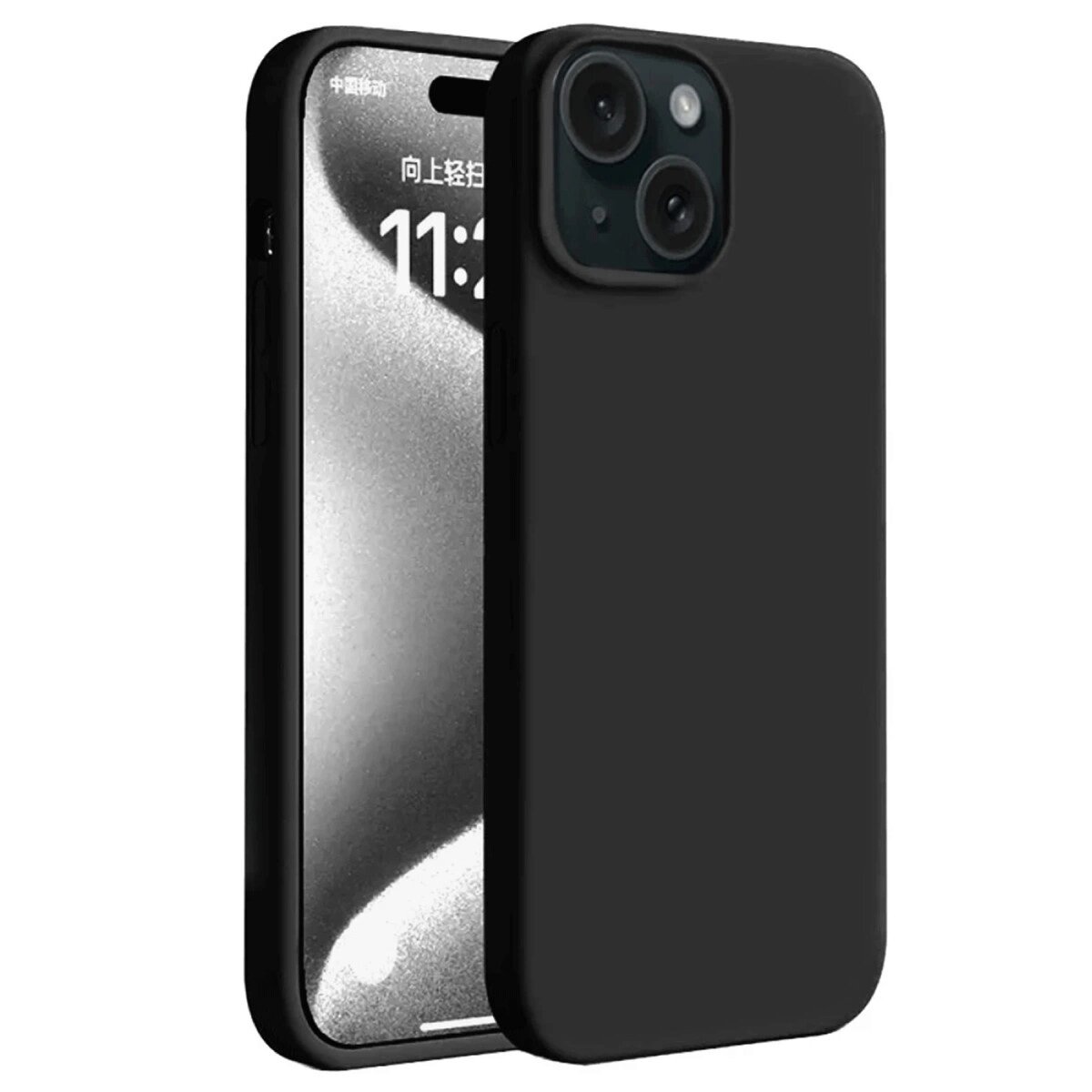 Apple İphone 15 Plus Kılıf First Silikon - Siyah Apple İphone 15 Plus Kılıf First Silikon - Siyah